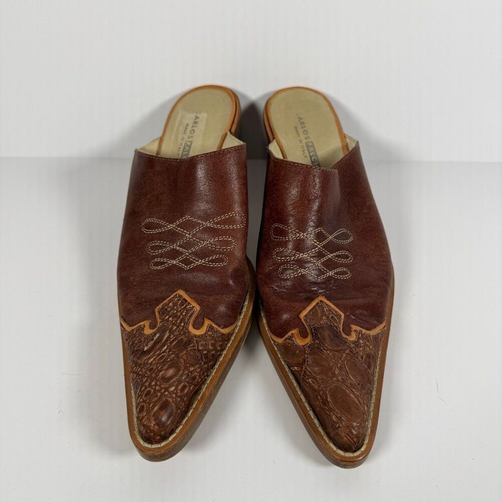 Carlos Falchi Vintage Mules - Picture 2 of 6